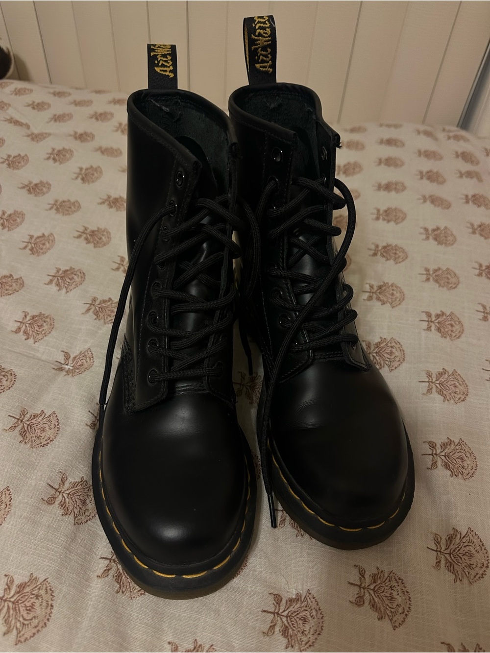 Dr. Martens 1460 Smooth Leather Black Lace-Up Boots NWOT